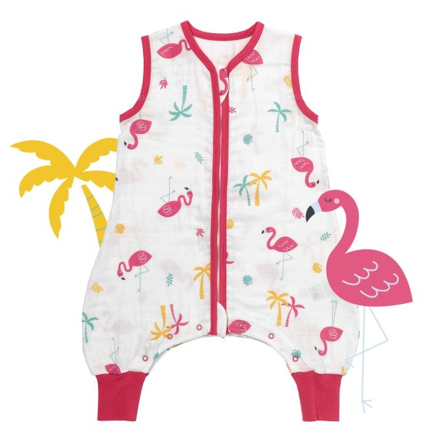 Śpiworek z nogawkami letni muślinowy 0.5 Tog Flamingo