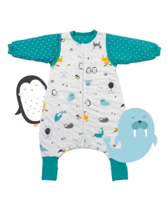 Śpiworek z bawełny organicznej z nogawkami całoroczny 2.5 Tog Polar Pals