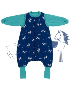 Śpiworek z nogawkami całoroczny 2.5 Tog Green Horses