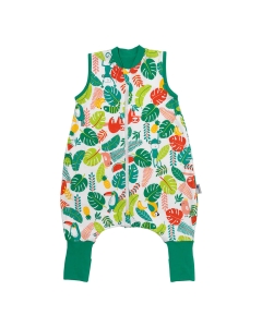 Śpiworek z bawełny organicznej z nogawkami całoroczny light 1.0 Tog Tropical