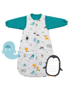 Śpiworek z bawełny organicznej całoroczny 2.5 Tog Polar Pals