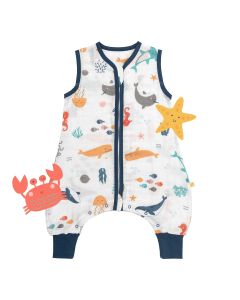 Śpiworek z nogawkami letni muślinowy 0.5 Tog Under the Sea