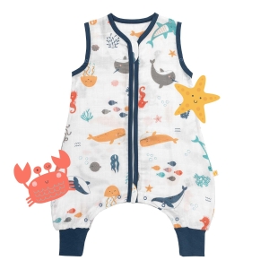 Śpiworek z nogawkami letni muślinowy 0.5 Tog Under the Sea