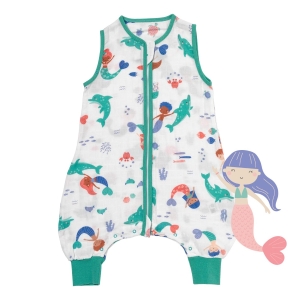 Śpiworek z nogawkami letni muślinowy 0.5 Tog Mermaid